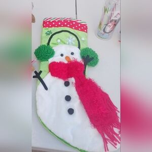 Festive Snowman Christmas Stocking